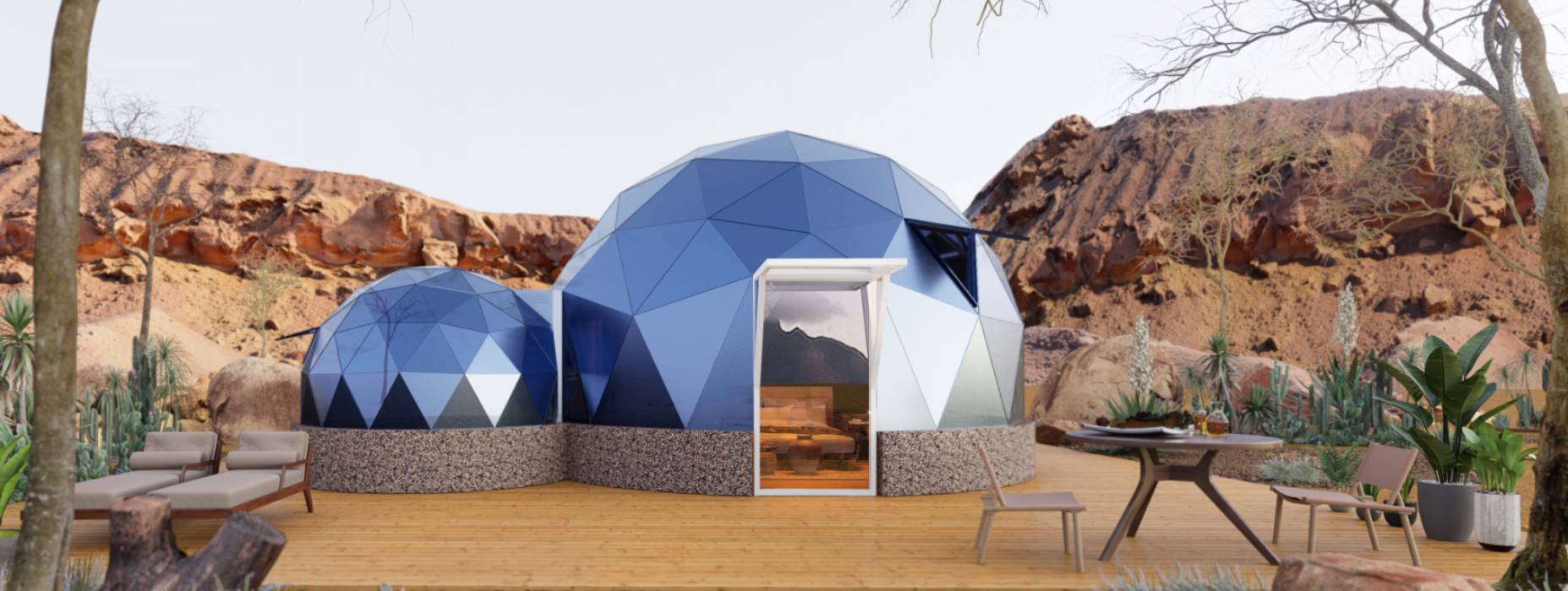 和平县球形智能光伏玻璃星空房